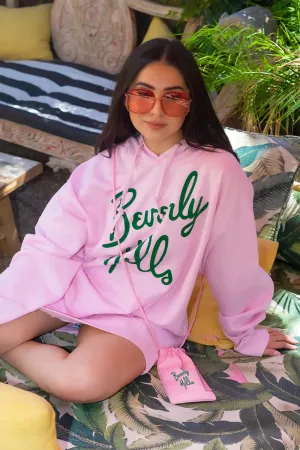 LA TRADING CO DRIX OVERSIZED HOODIE - Beverly Hills (Pink)