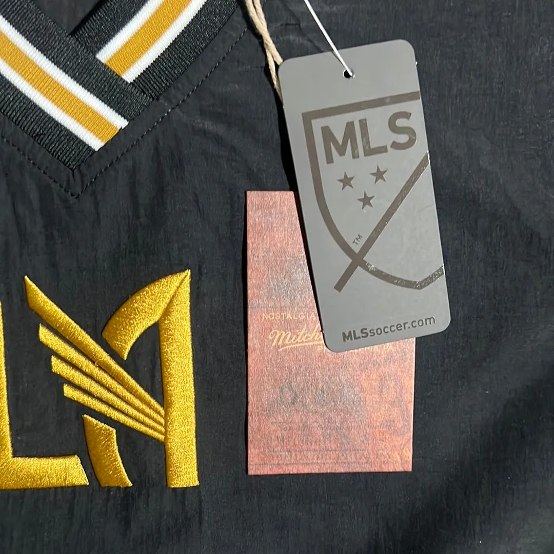 LAFC MLS Mitchell & Ness Nostalgia Co Classic Black Nylon Pullover