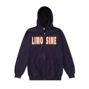 Limosine Sparkle Zip Pullover, Navy