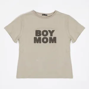 LĒ·LĀ·LŌ - Chenille Cotton T-Shirt - Boy Mom