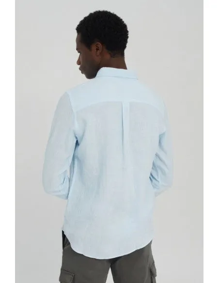 Malibu Linen Shirt Ecoalf Light Blue