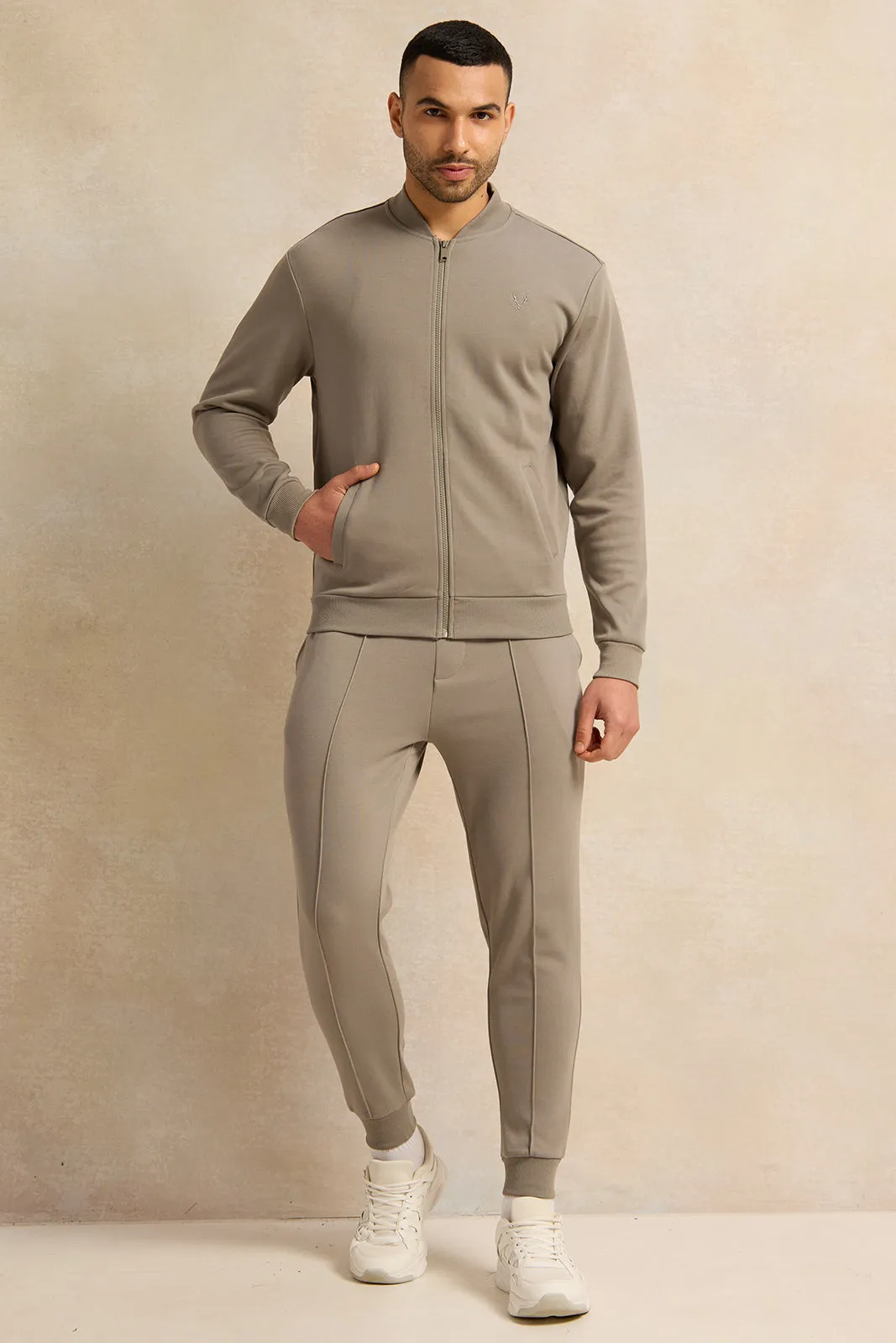 Men Beige Jogger Pants