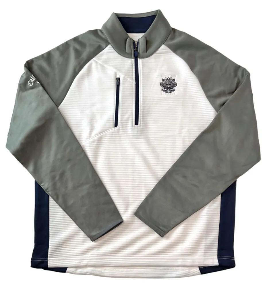 MEN&#039;S CALLAWAY OTTOMAN QUARTER-ZIP. WHISTLING STRAITS® LOGO EXCLUSIVELY. 2 COLOR OPTIONS.