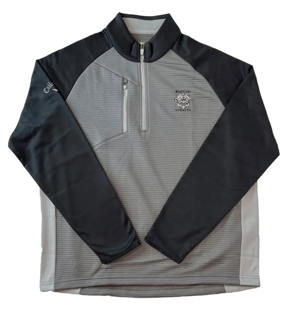 MEN&#039;S CALLAWAY OTTOMAN QUARTER-ZIP. WHISTLING STRAITS® LOGO EXCLUSIVELY. 2 COLOR OPTIONS.