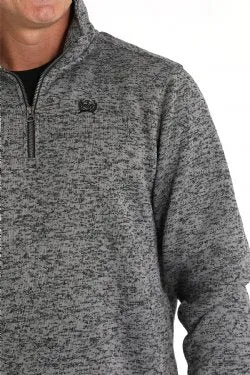 Men's Cinch 1/4 Zip Grey Pullover - MWK1080014/MWK108014X