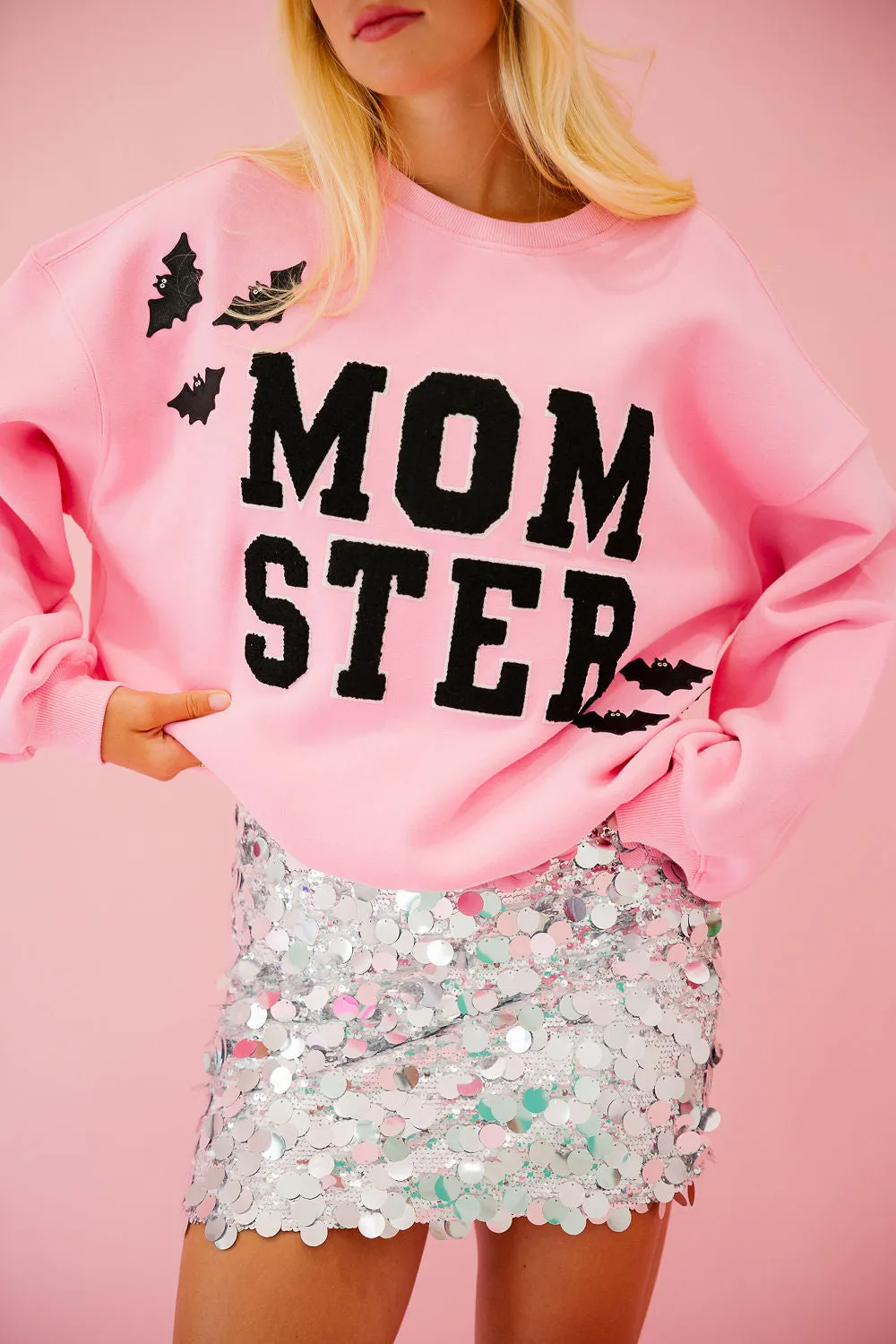 MOMSTER PINK PULLOVER