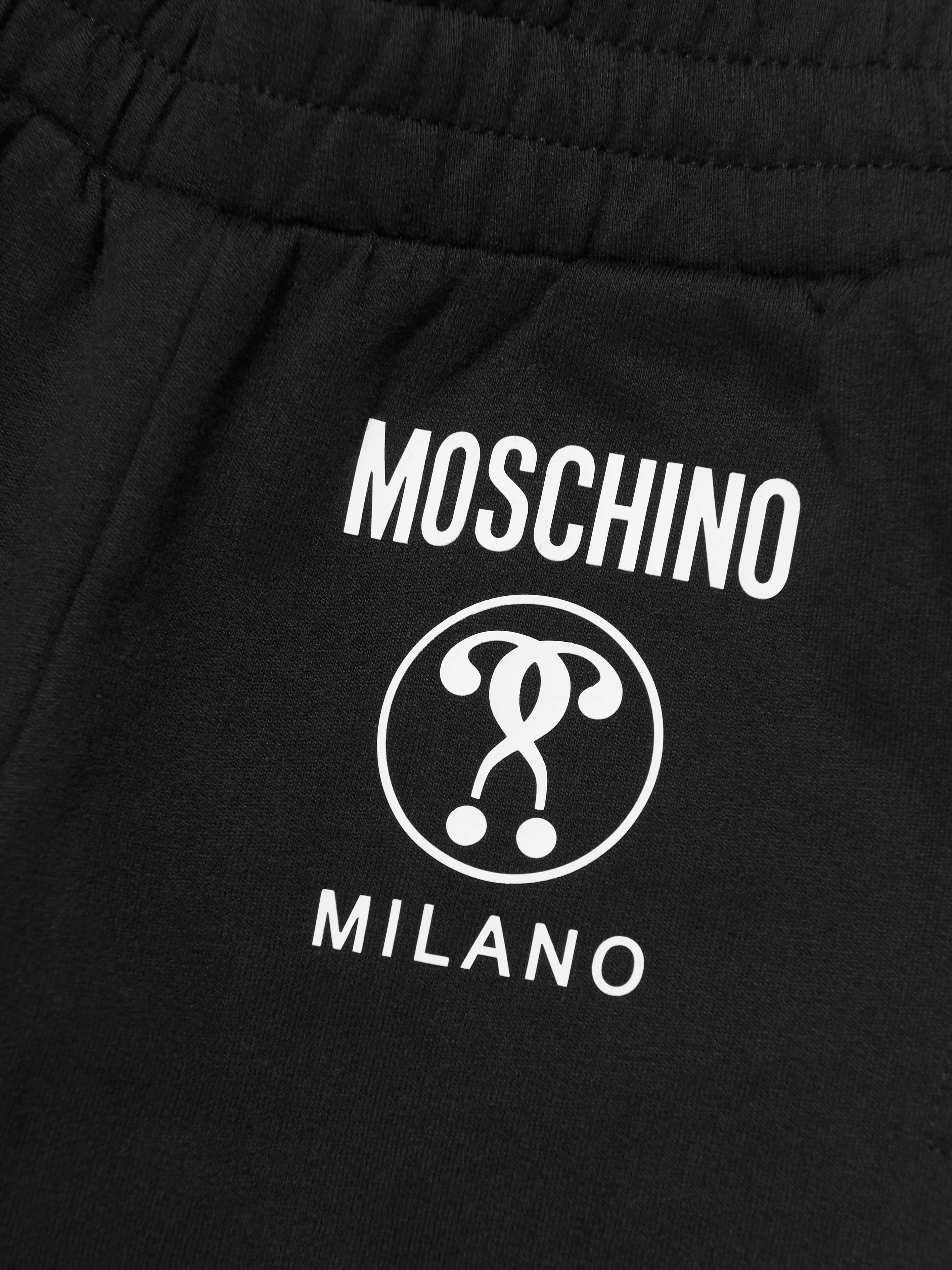 Moschino Boys Milano Logo Joggers in Black