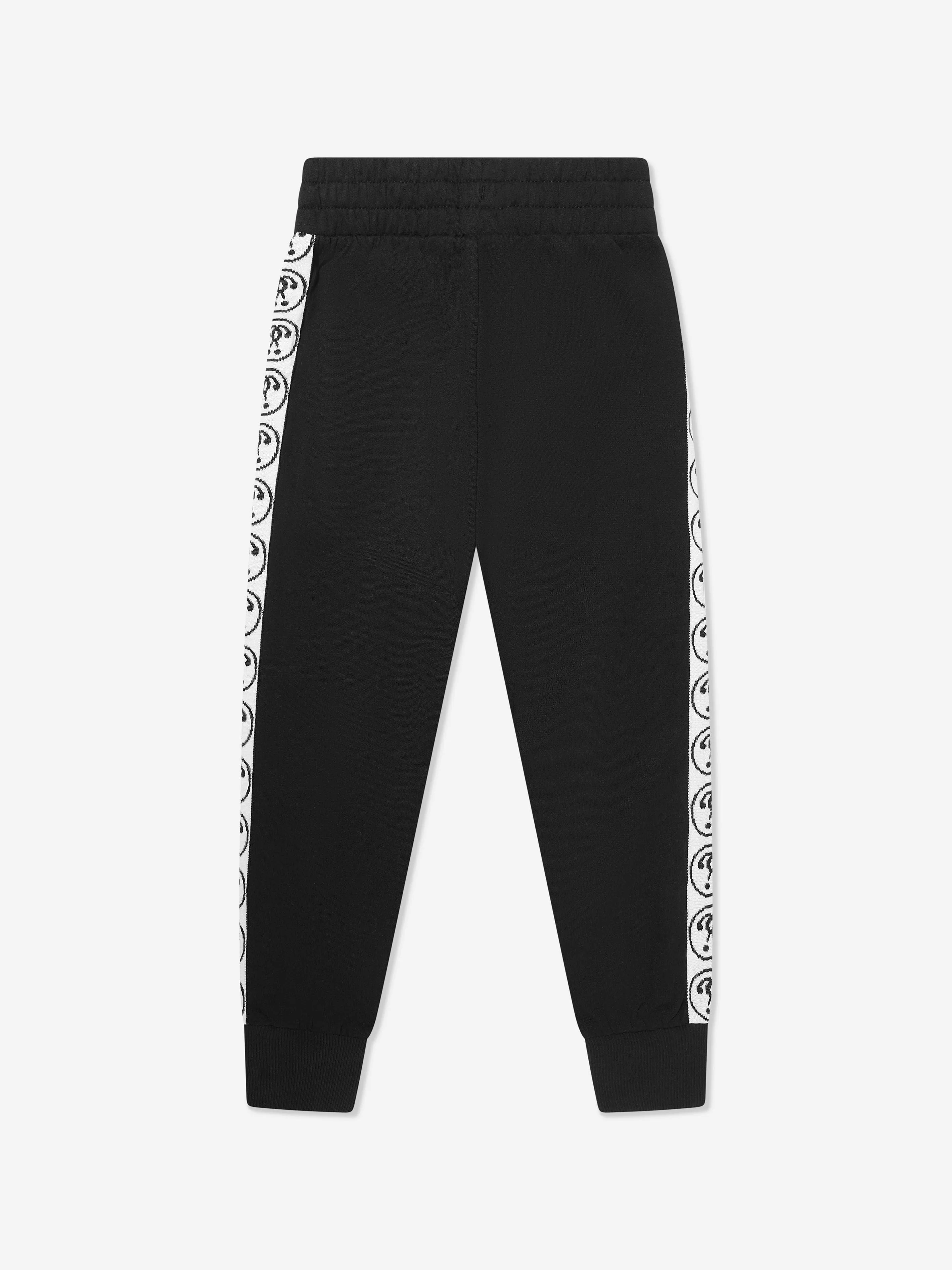 Moschino Boys Milano Logo Joggers in Black