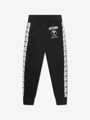 Moschino Boys Milano Logo Joggers in Black