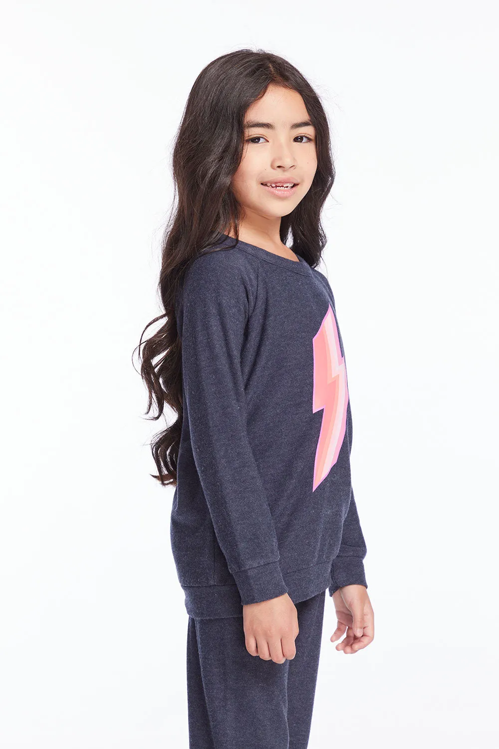 Multi Bolt Girls Pullover