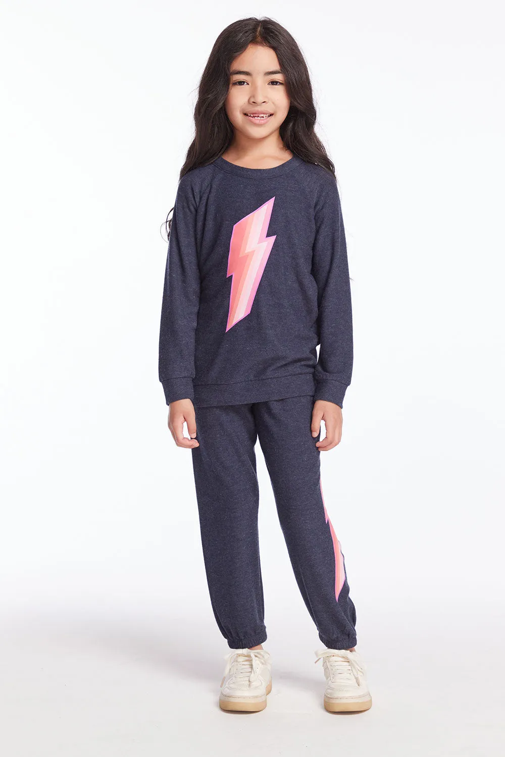 Multi Bolt Girls Pullover