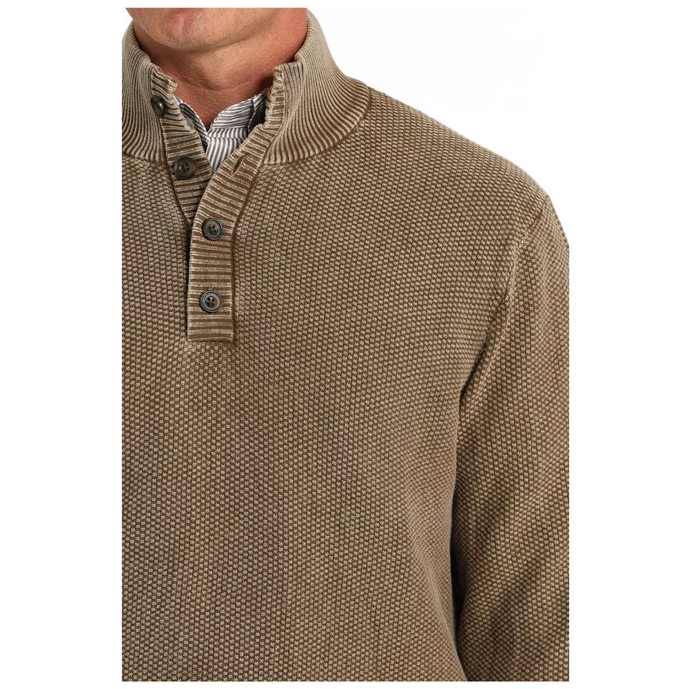 MWK1916001 Cinch Men's Long Sleeve Pullover Sweater - Brown