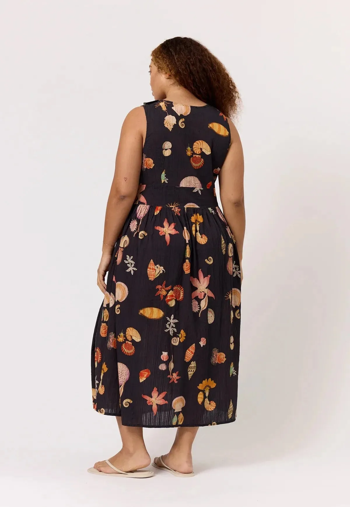 Nancybird Simpson Dress in Charcoal Shell