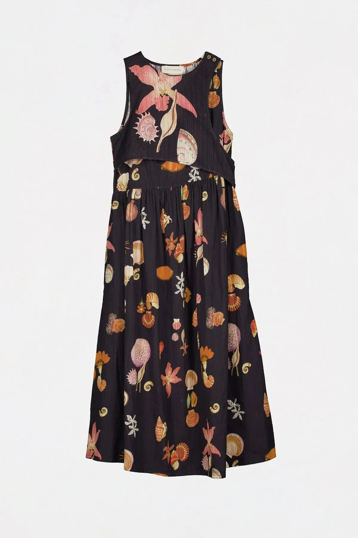 Nancybird Simpson Dress in Charcoal Shell