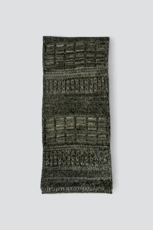 Nero/Ecru Knit Scarf