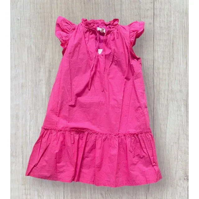 Nicole Pink Ruffle Dress