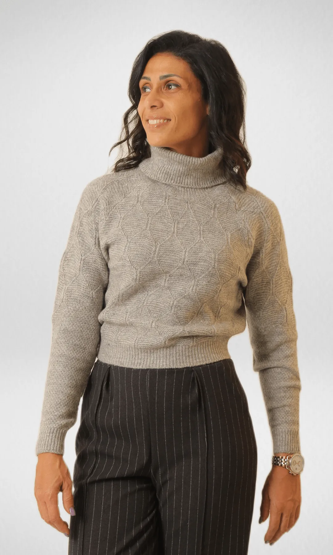 ONLY High Collar Grey Pullover