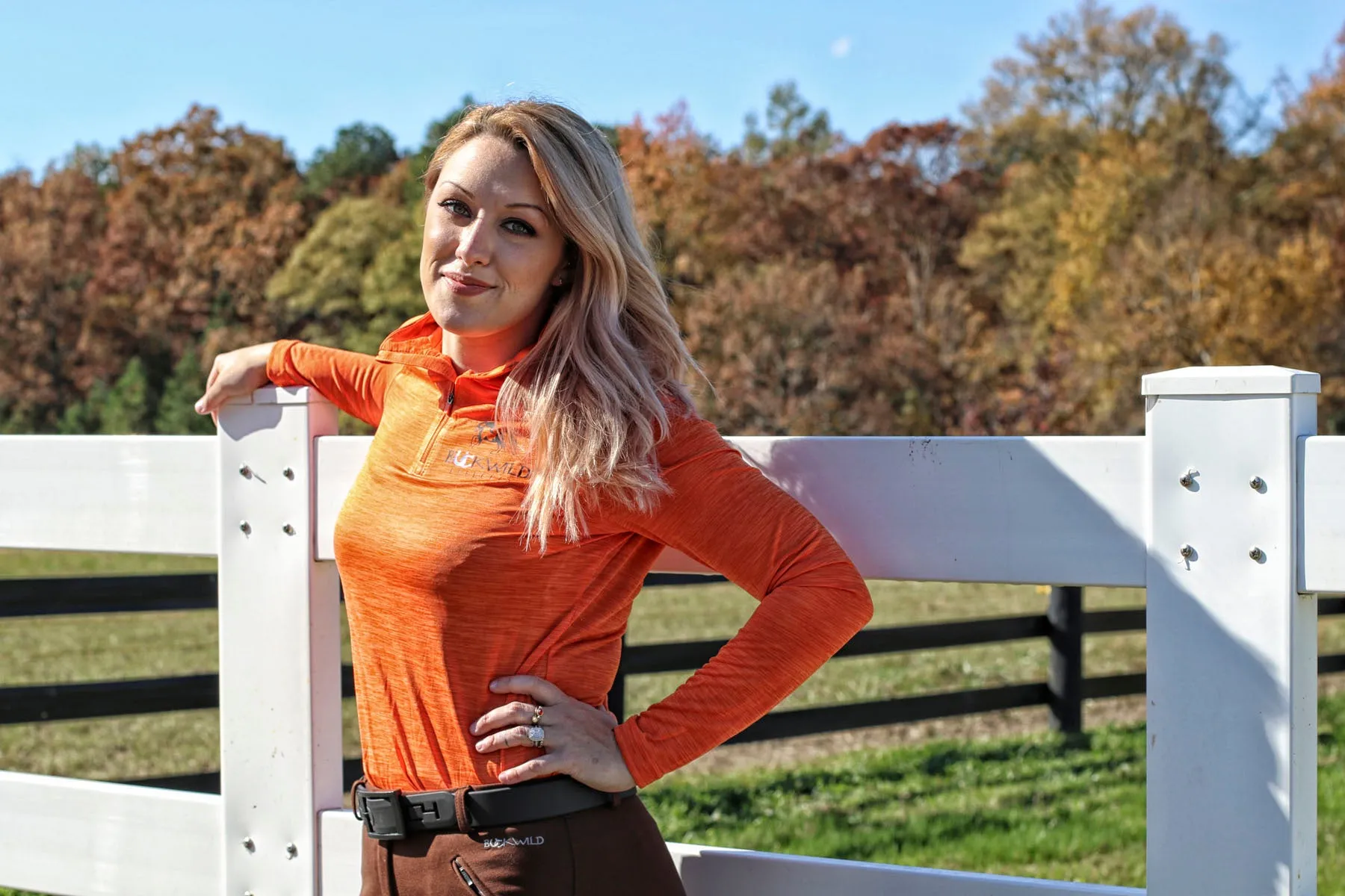 Performance Pull Over | Quarter Zip | 100% Polyester | Orange