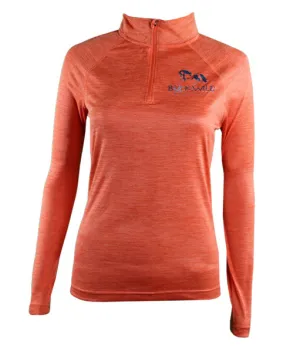 Performance Pull Over | Quarter Zip | 100% Polyester | Orange