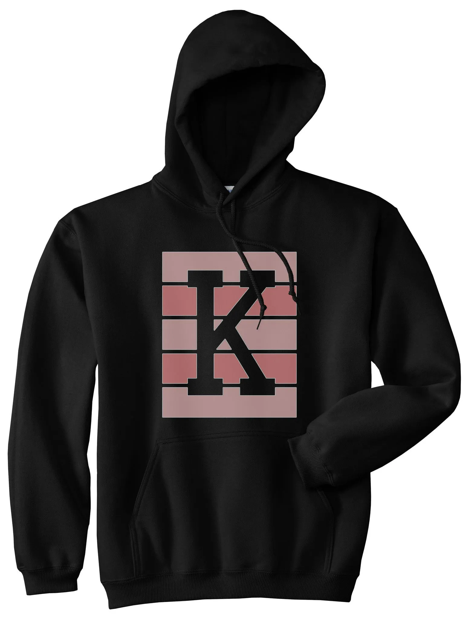 Pink K Blocks Pullover Hoodie