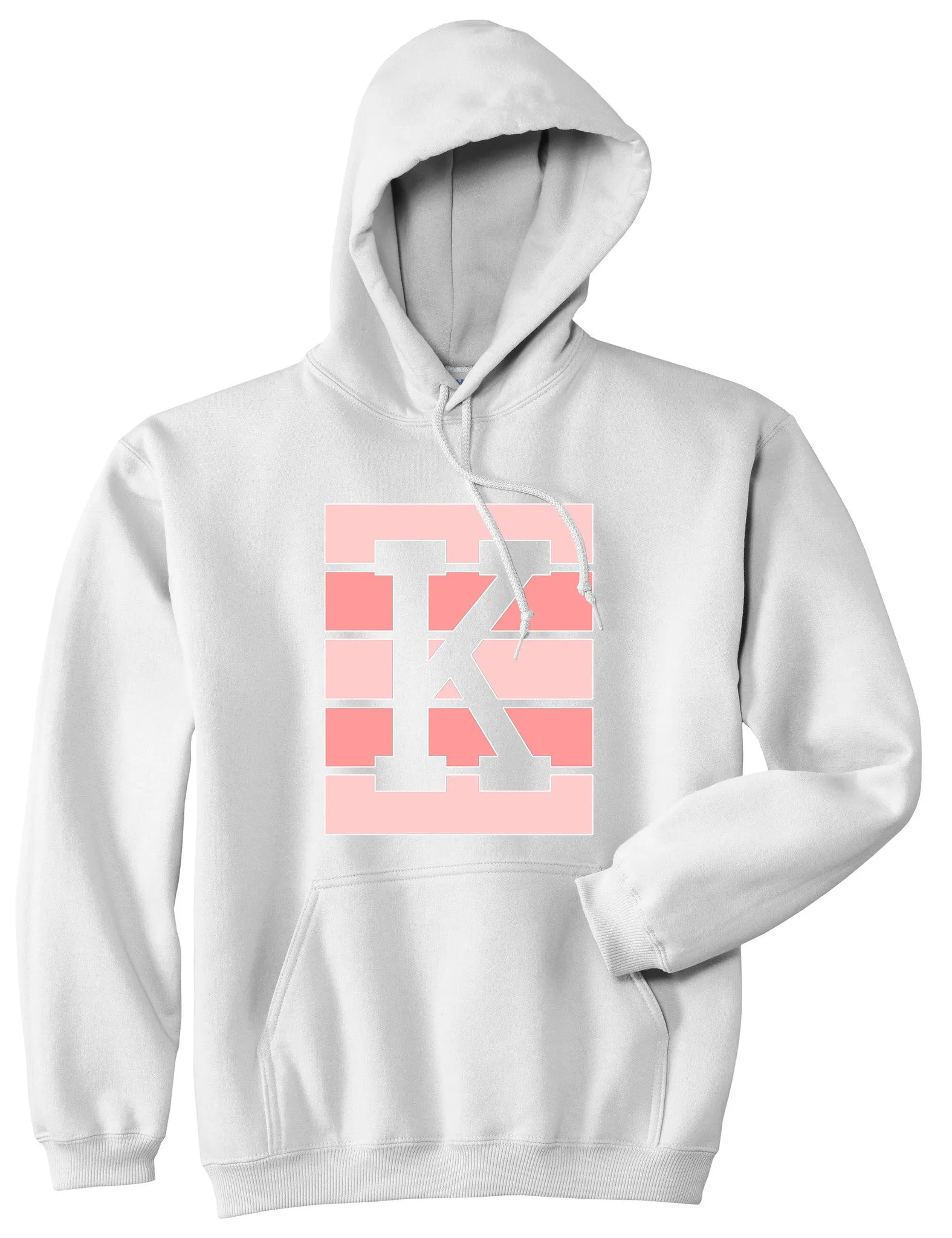 Pink K Blocks Pullover Hoodie