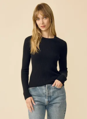 Piper Cashmere Pullover - Black