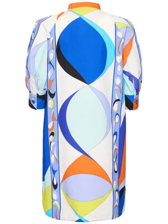 Pucci   Pesci printed cotton poplin mini dress 