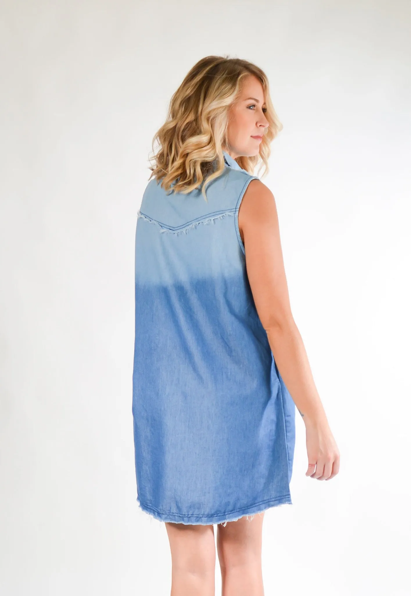 Pullover Denim Shirt Dress