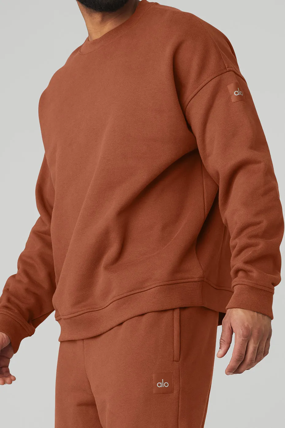 Renown Heavy Weight Crew Neck Pullover - Rust