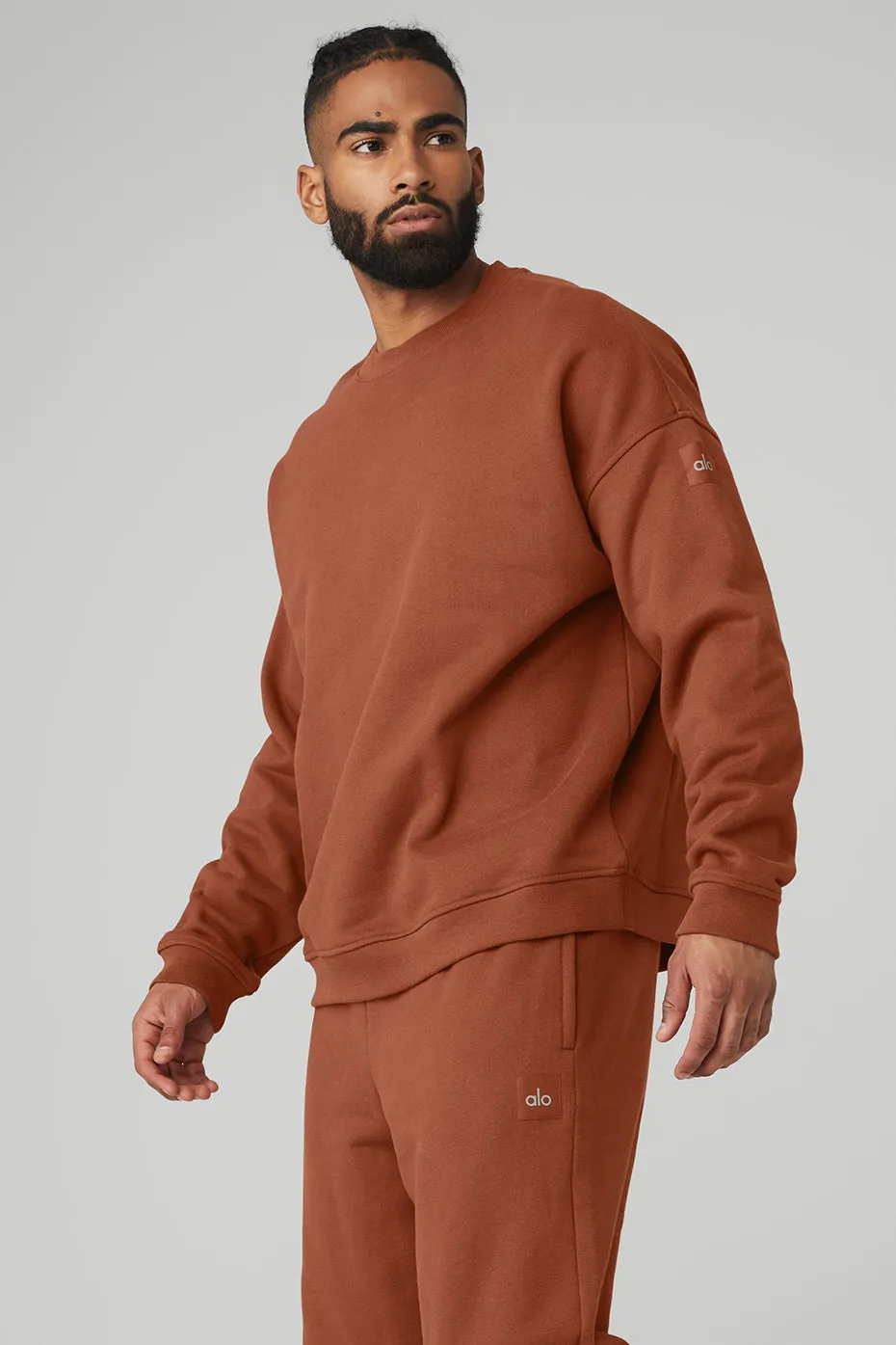 Renown Heavy Weight Crew Neck Pullover - Rust