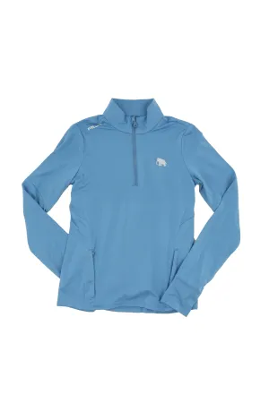 RLX Girls Light Blue Quarter Zip Pullover