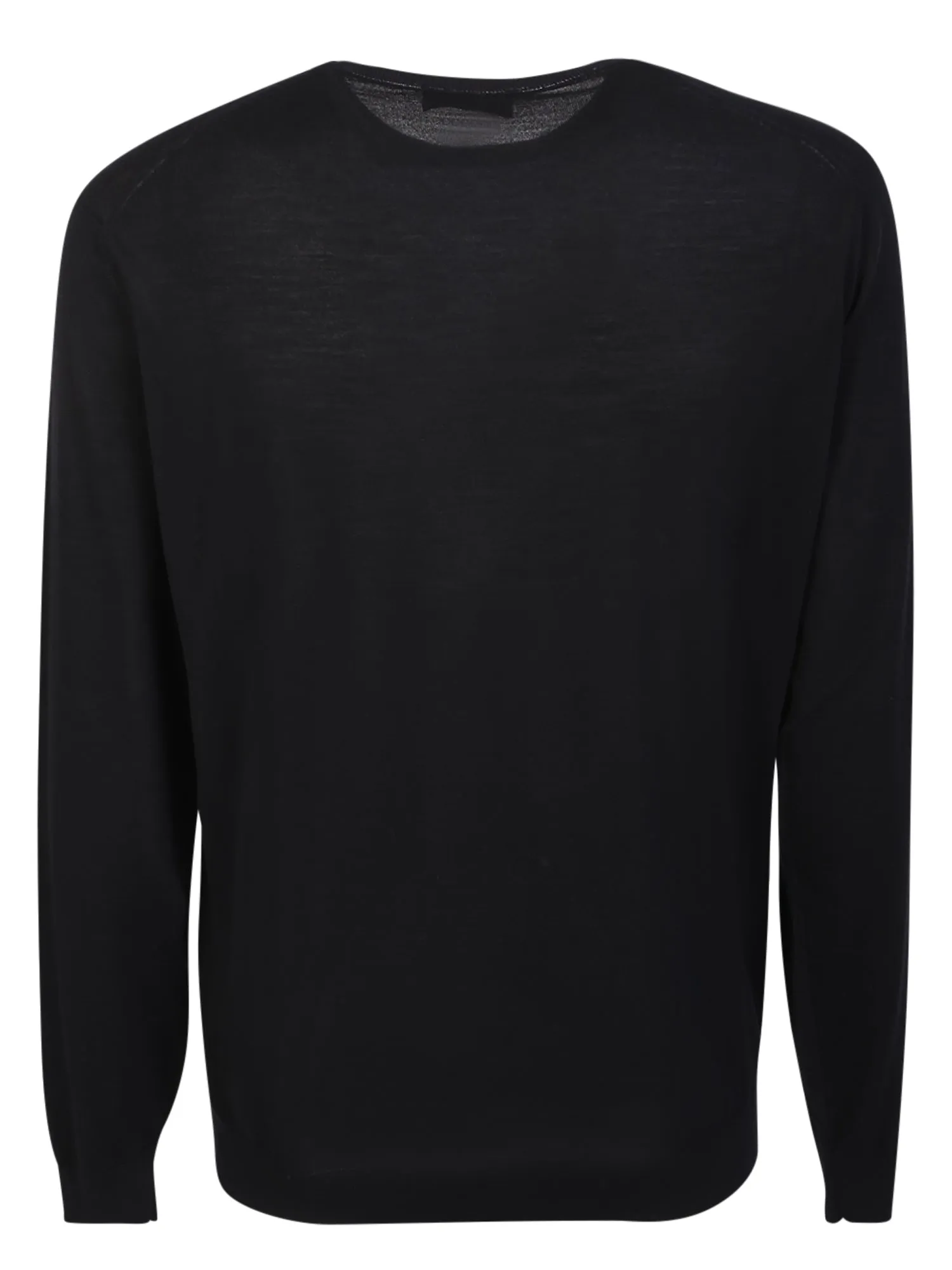 Round-neck pullover black