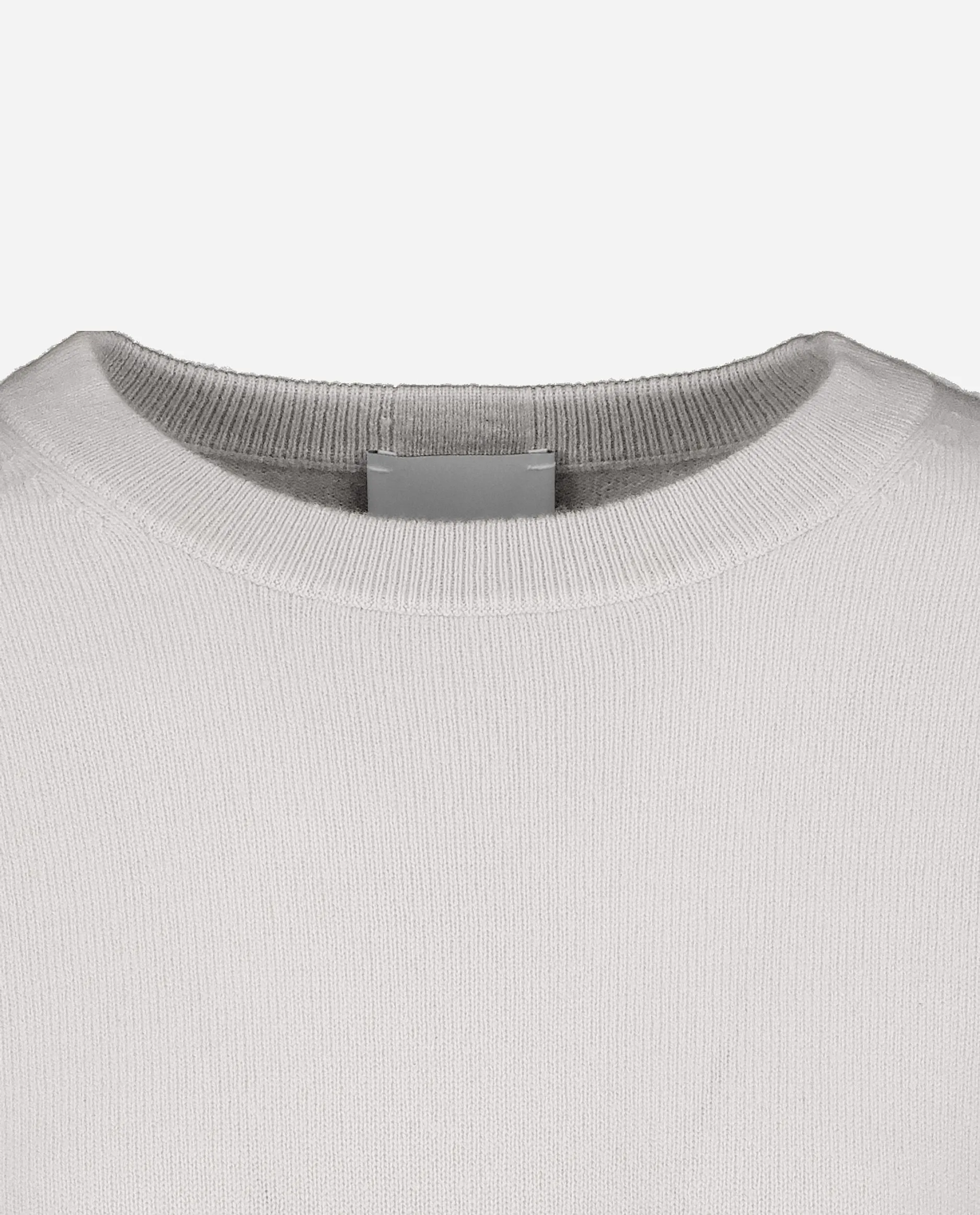 Rundhals Pullover aus Cashmere in Grau