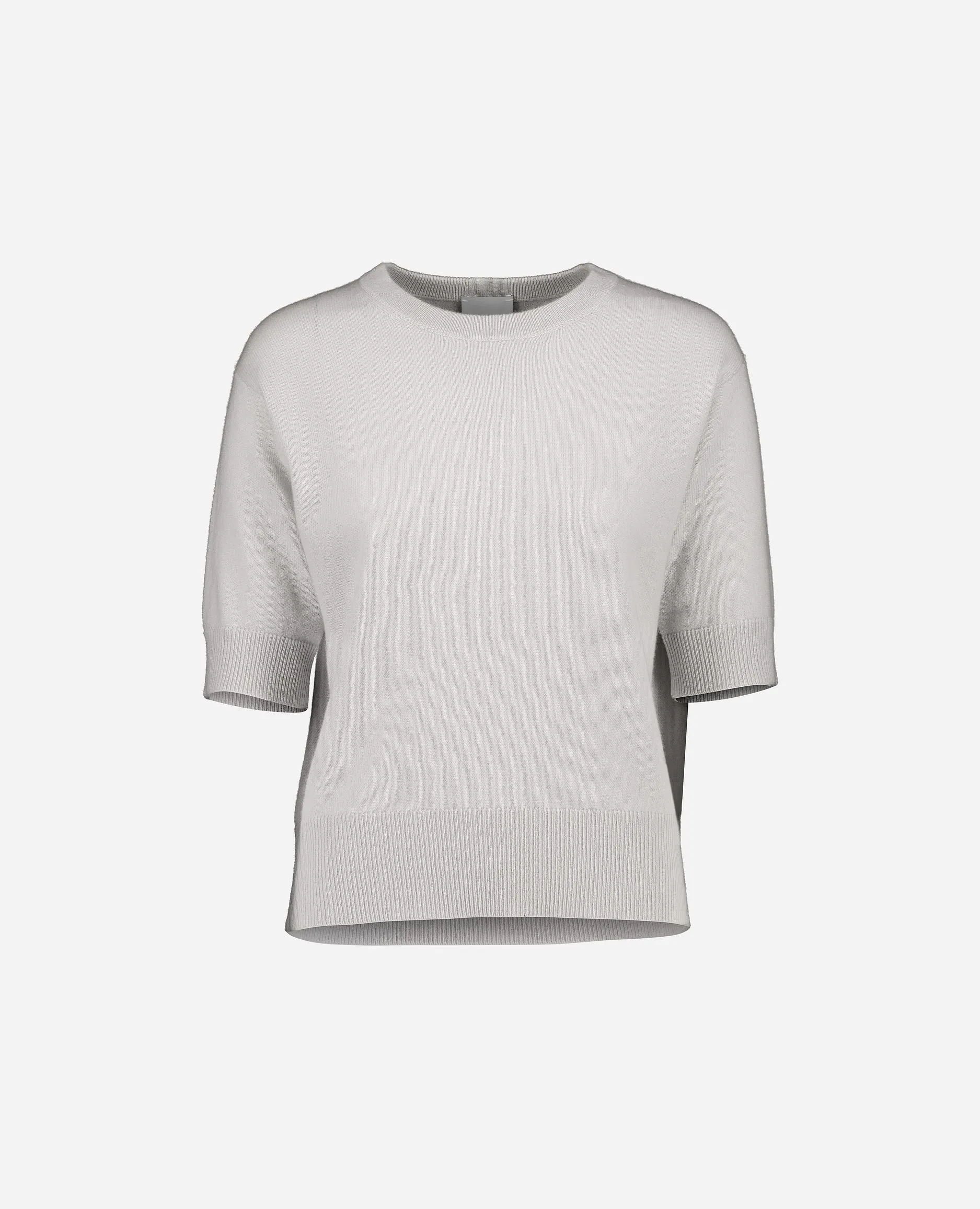 Rundhals Pullover aus Cashmere in Grau