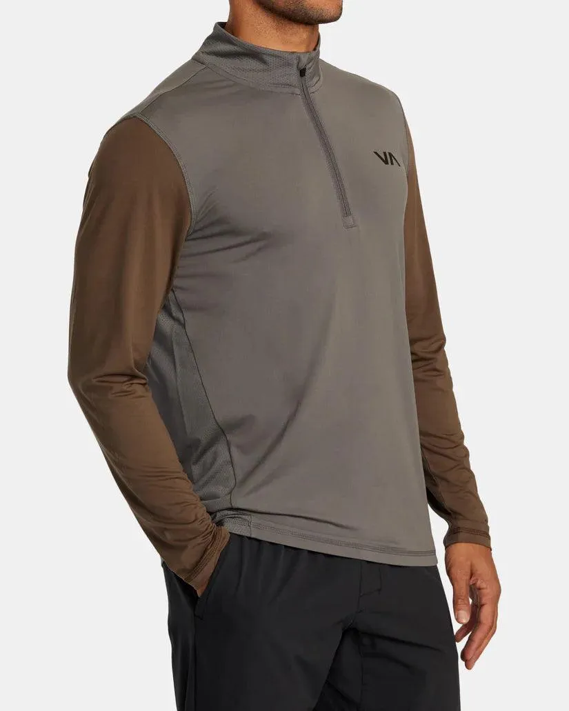 RVCA Men's Sport Vent Half Zip Pullover