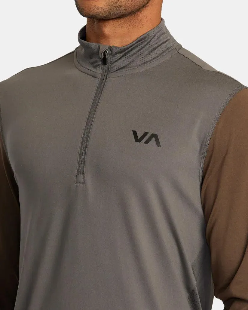 RVCA Men's Sport Vent Half Zip Pullover