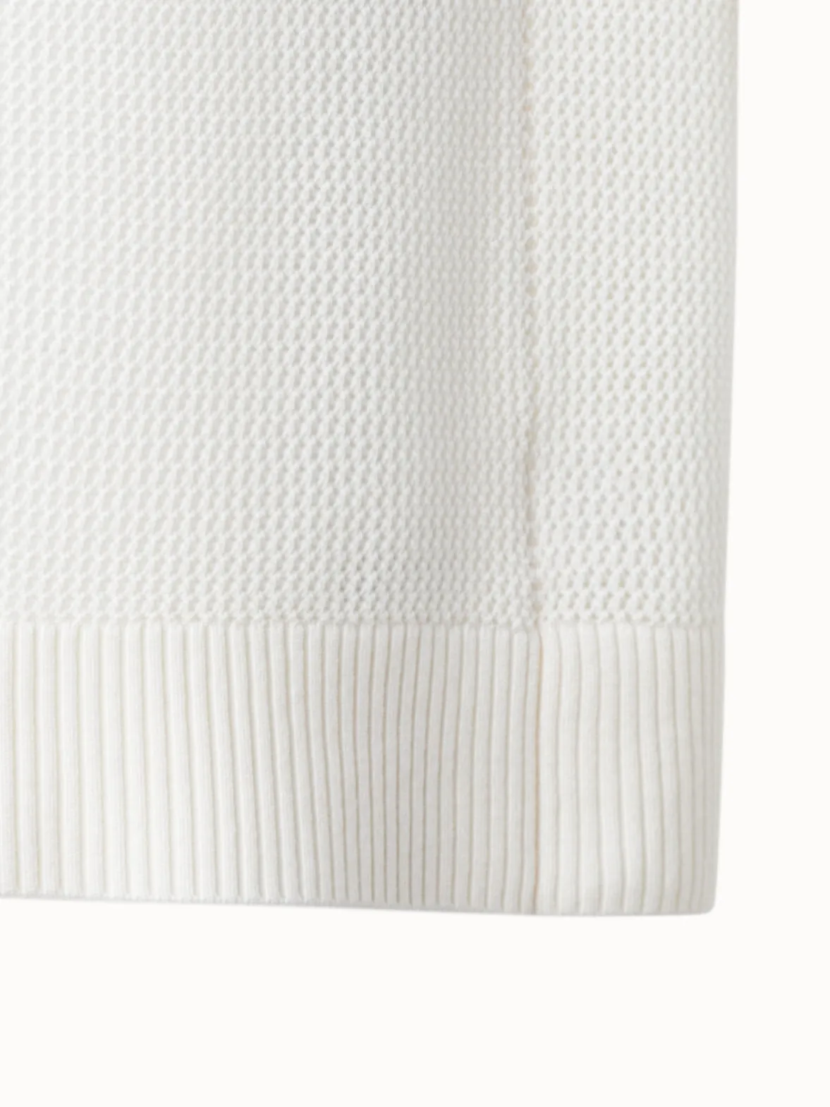 Signature Knit Mesh Pullover with Shoulder Opening