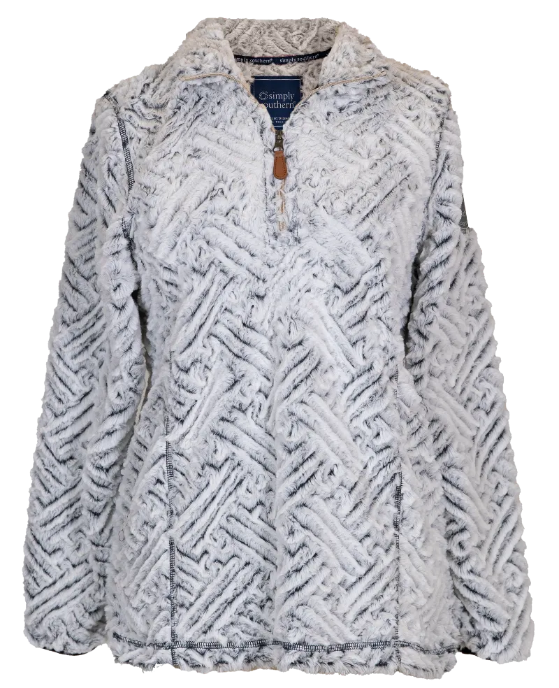 Simply Southern Weave Pullover Sherpa