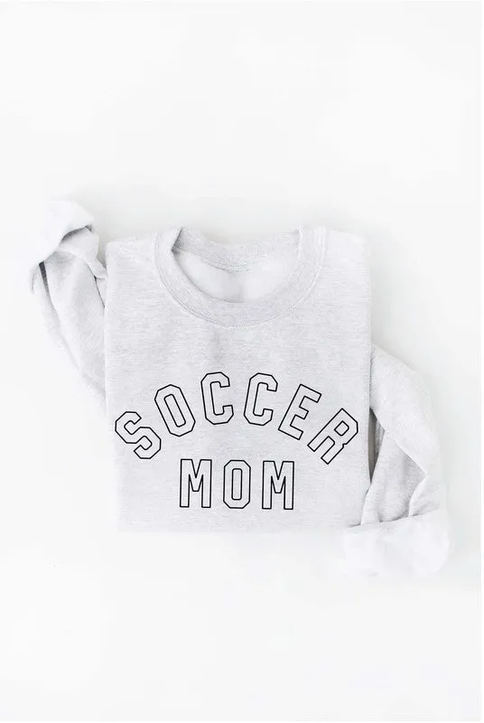 SOCCER MOM Crewneck Pullover Sweatshirt