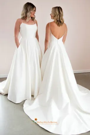 Square Neckline Plus Size Wedding Dress