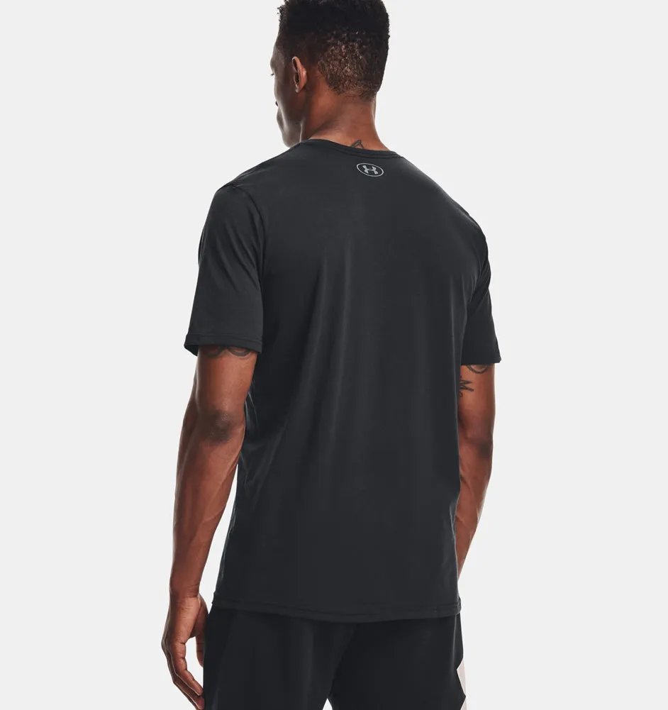 S/S UA Sportstyle Logo in Black by Under Armour