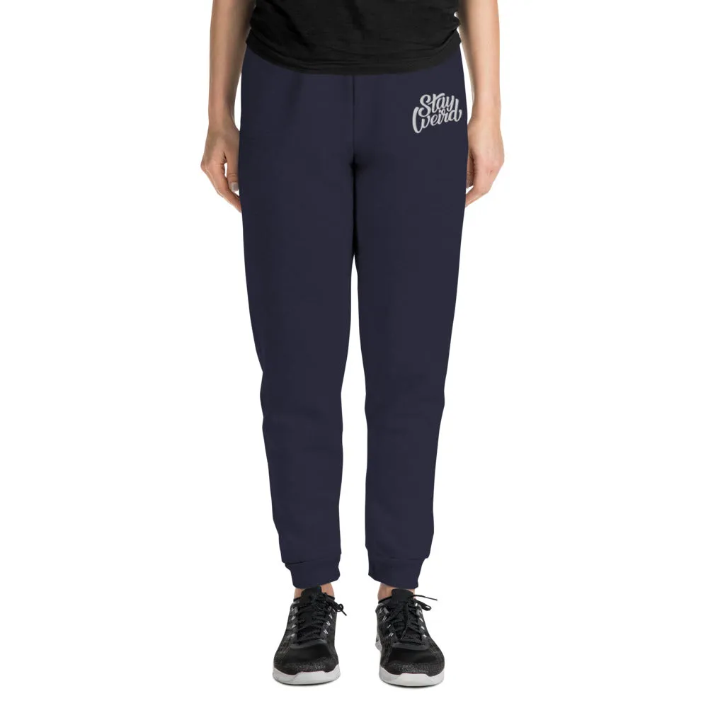 Stay Weird Joggers | Navy