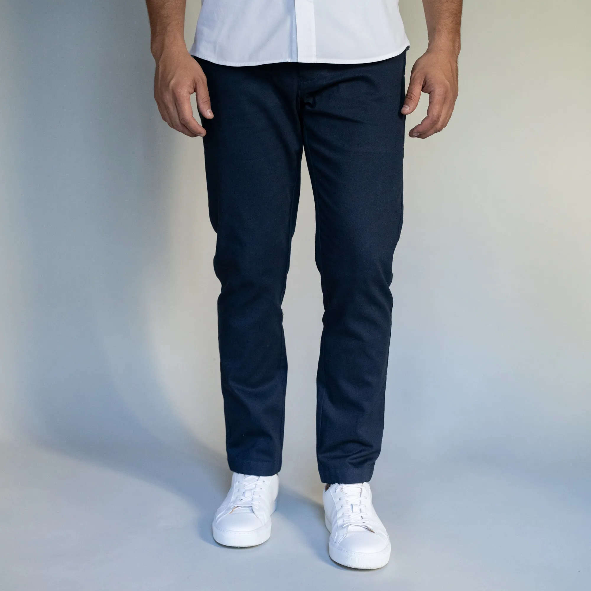 Stretch Chinos Standard Fit - Navy