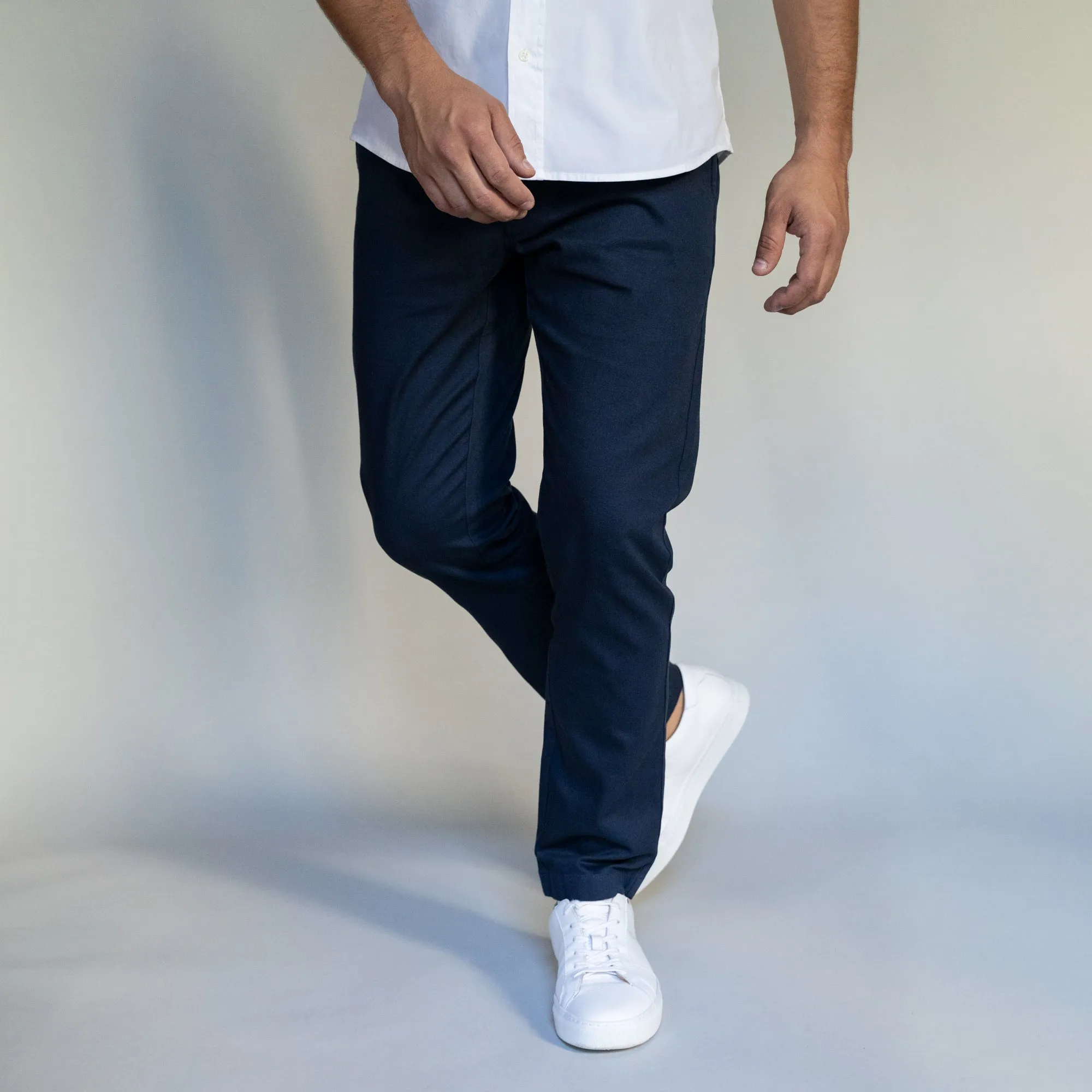 Stretch Chinos Standard Fit - Navy