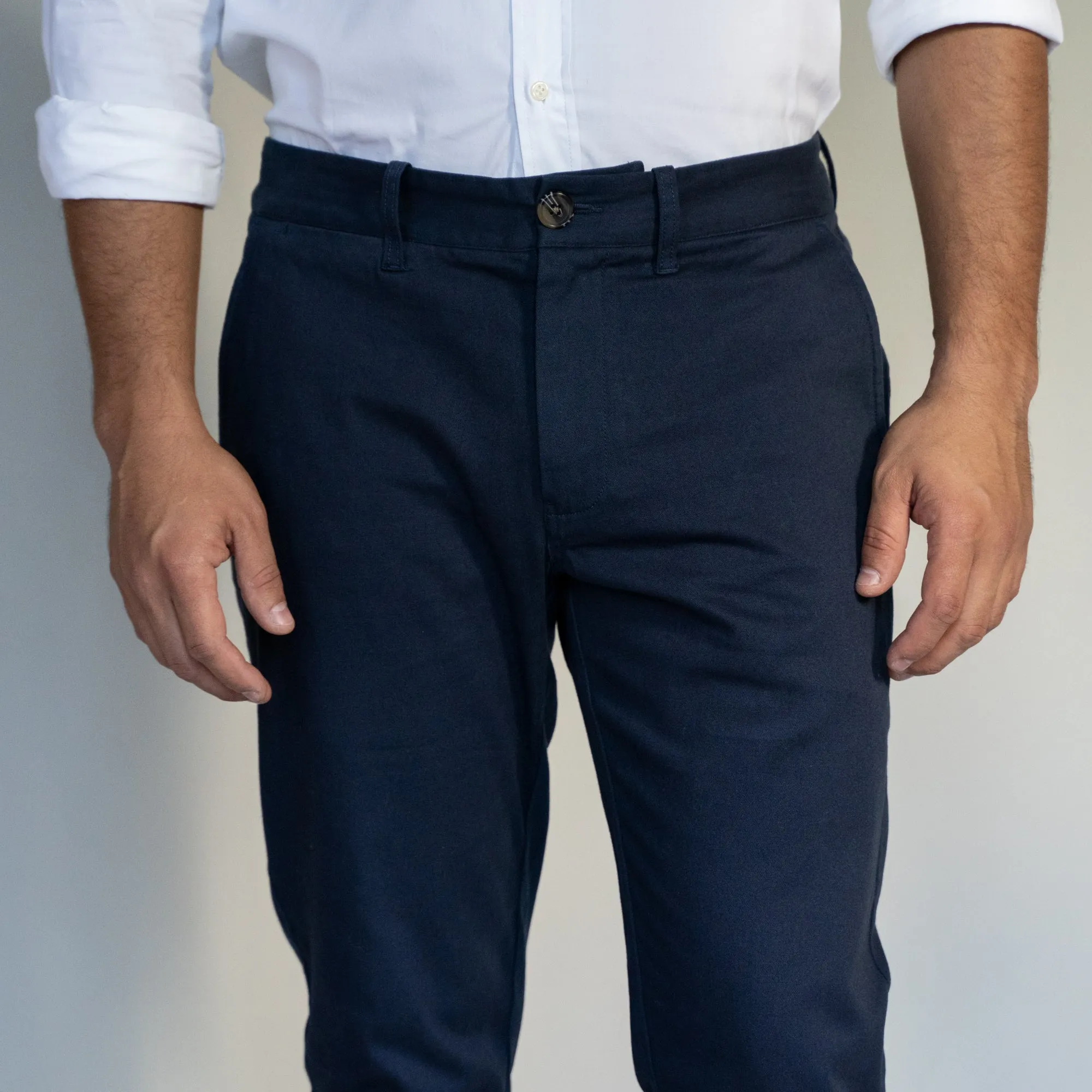 Stretch Chinos Standard Fit - Navy