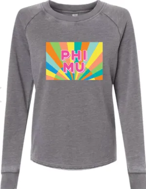 Sunray Lazy Day Pullover - Phi Mu