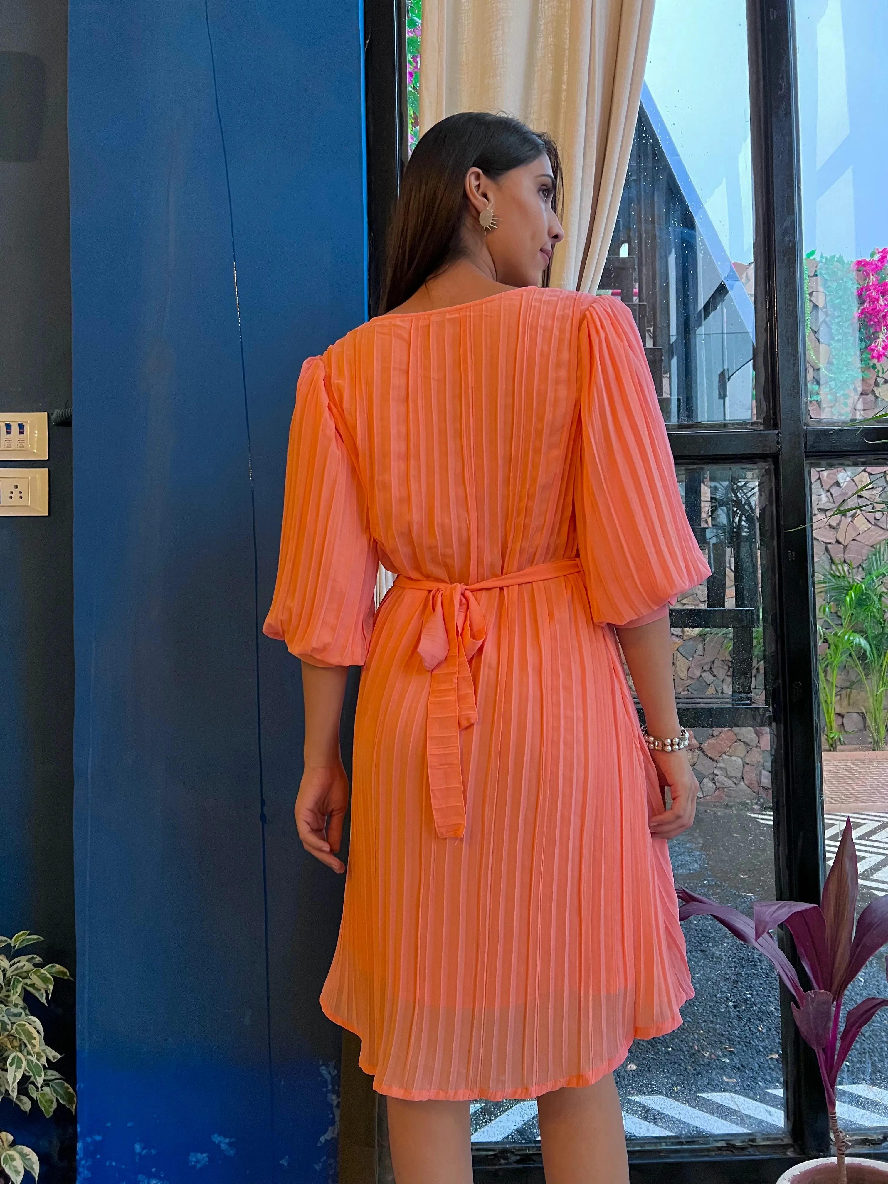 Sunset On Peach Maxi Dress