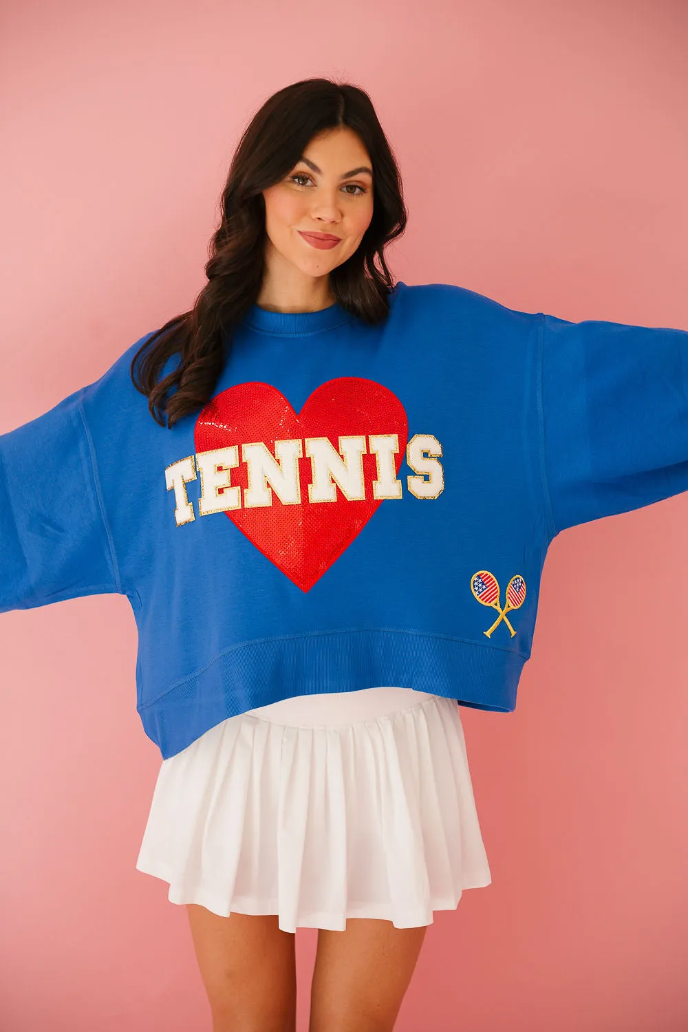 TENNIS LOVE ROYAL PULLOVER