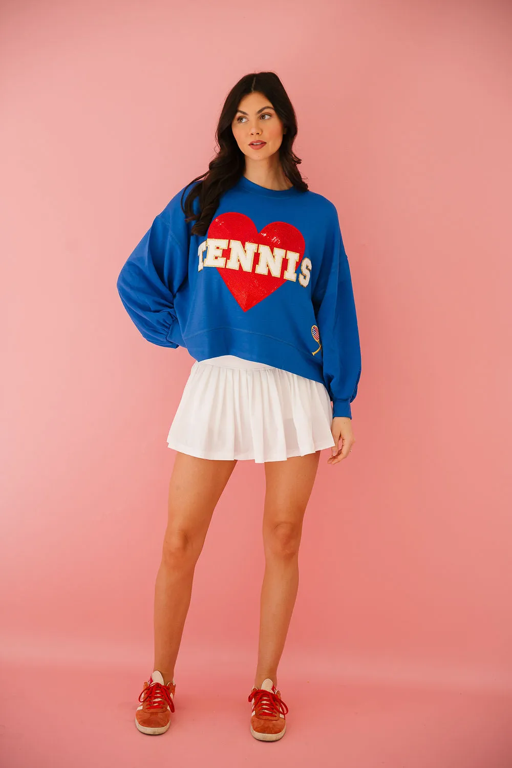 TENNIS LOVE ROYAL PULLOVER