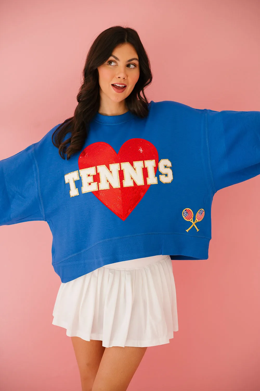 TENNIS LOVE ROYAL PULLOVER